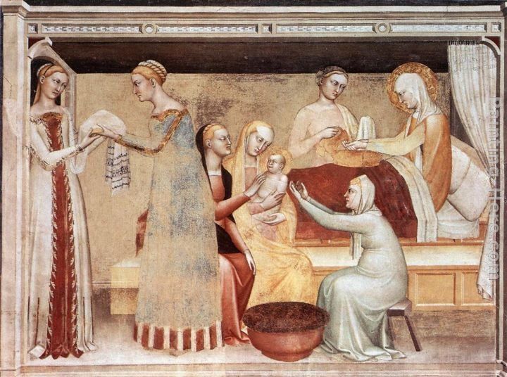 Giovanni da Milano The Birth of the Virgin